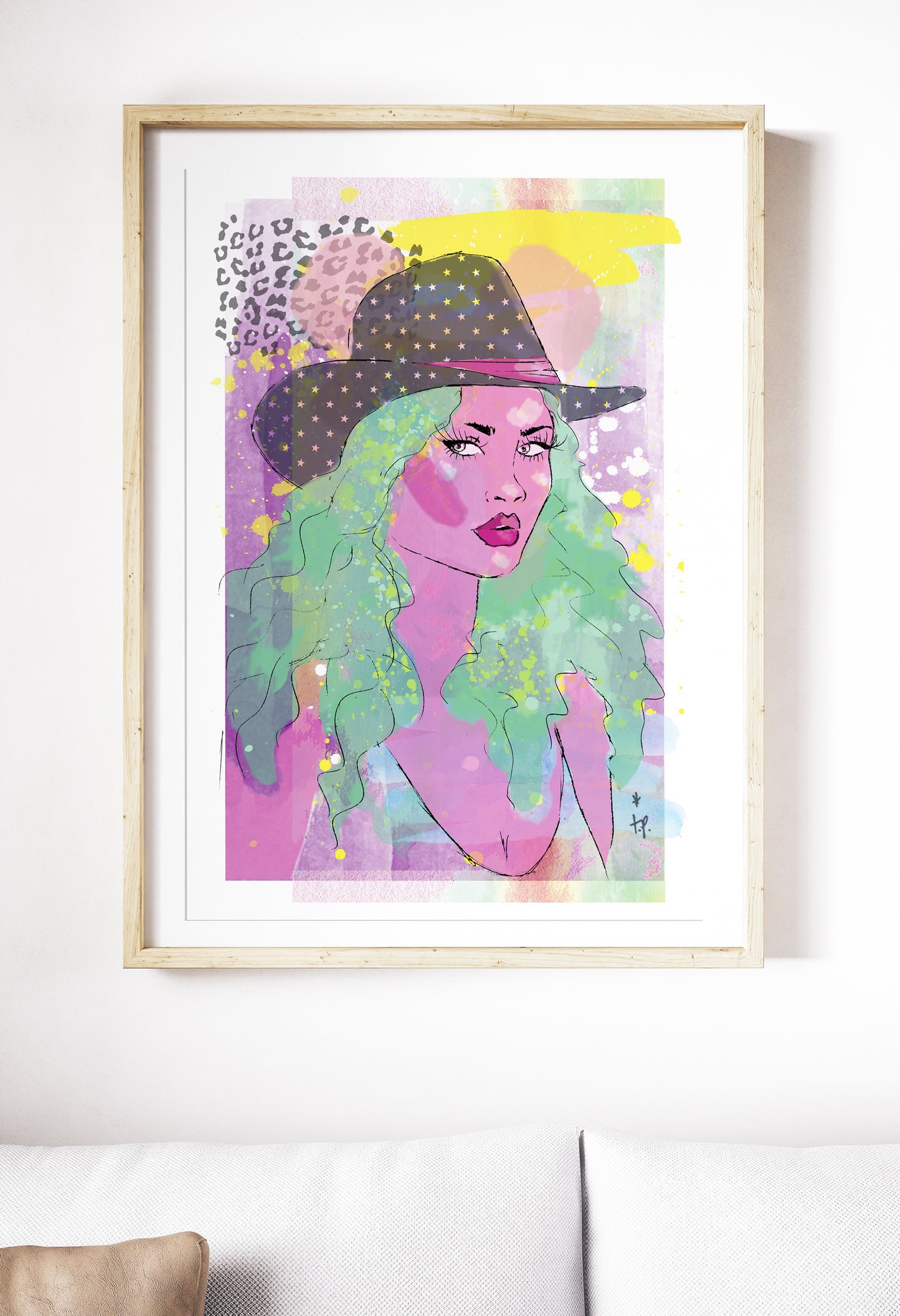 Cosmic Cowgirl - Illustration Print