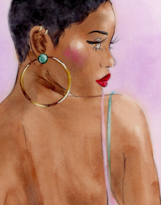 Short Haired Baddie - Art Print