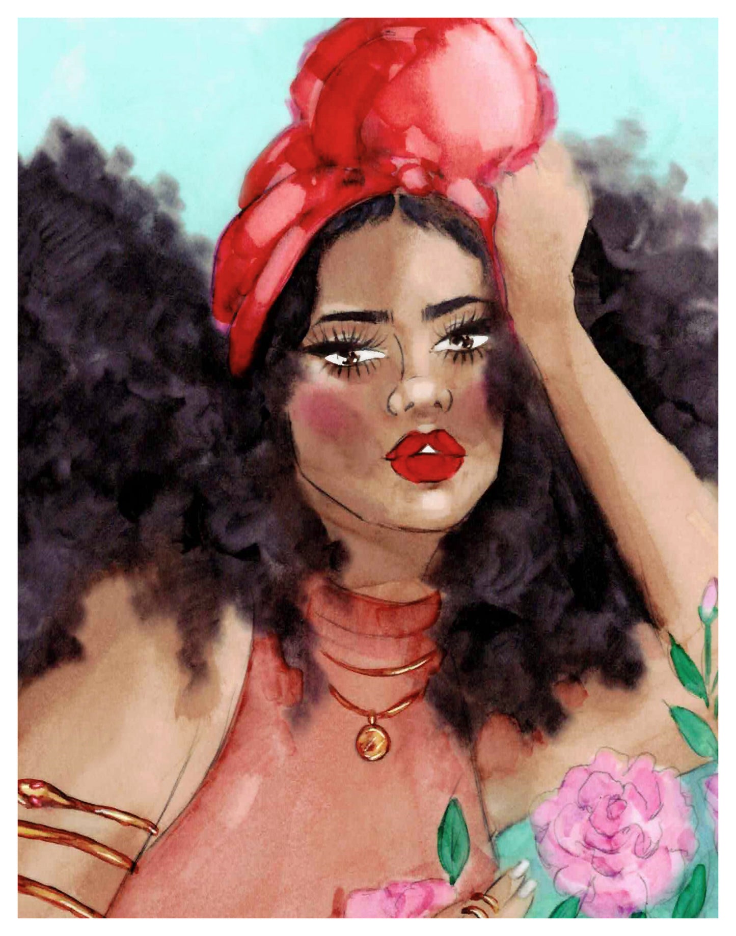 At Last Rose Bush - Art Print