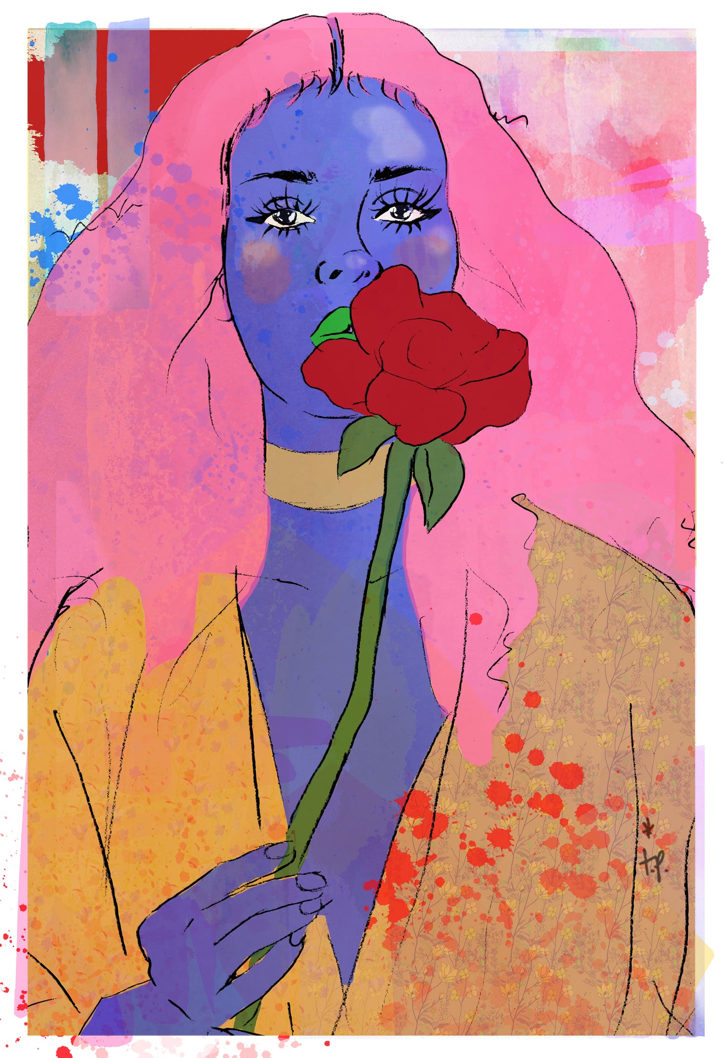 Belle's Rose - Illustration Print