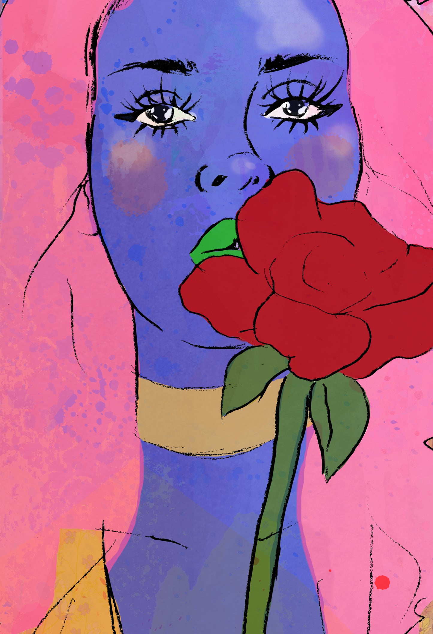 Belle's Rose - Illustration Print