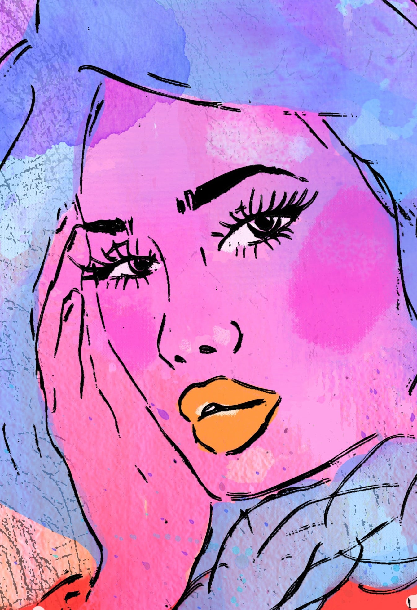 Bonjour - Illustration Print