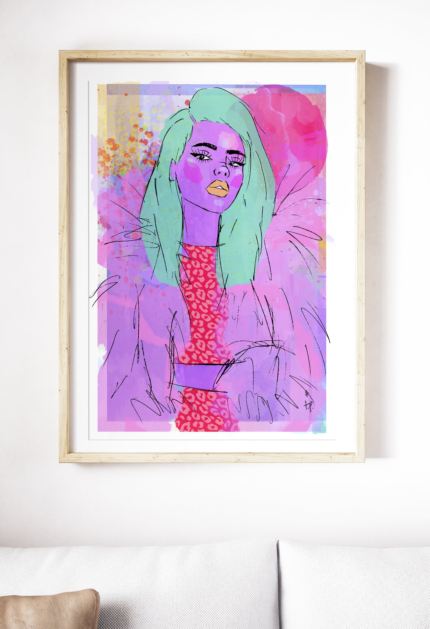 Fluffy - Illustration Print