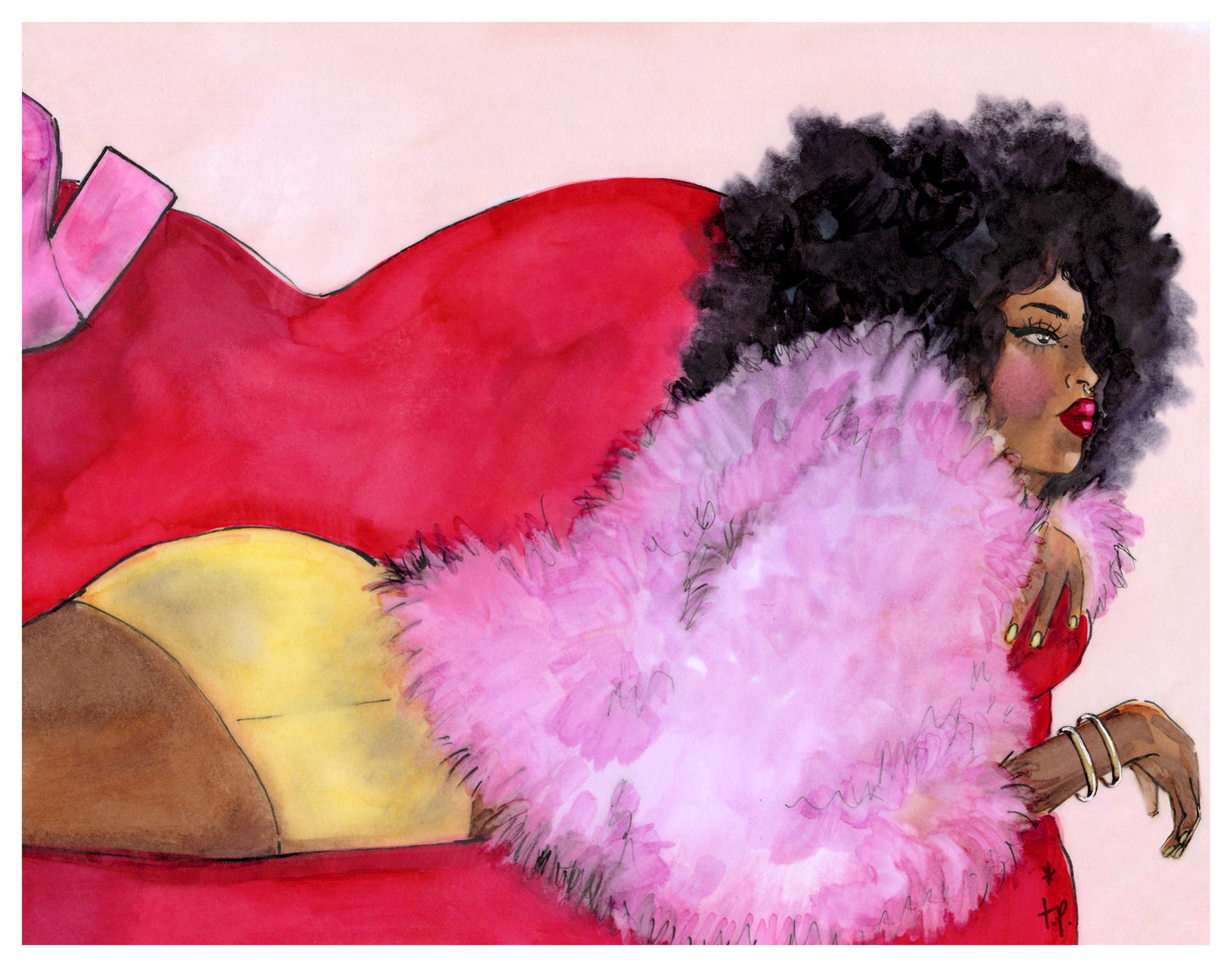 Heart Couch - Art Print