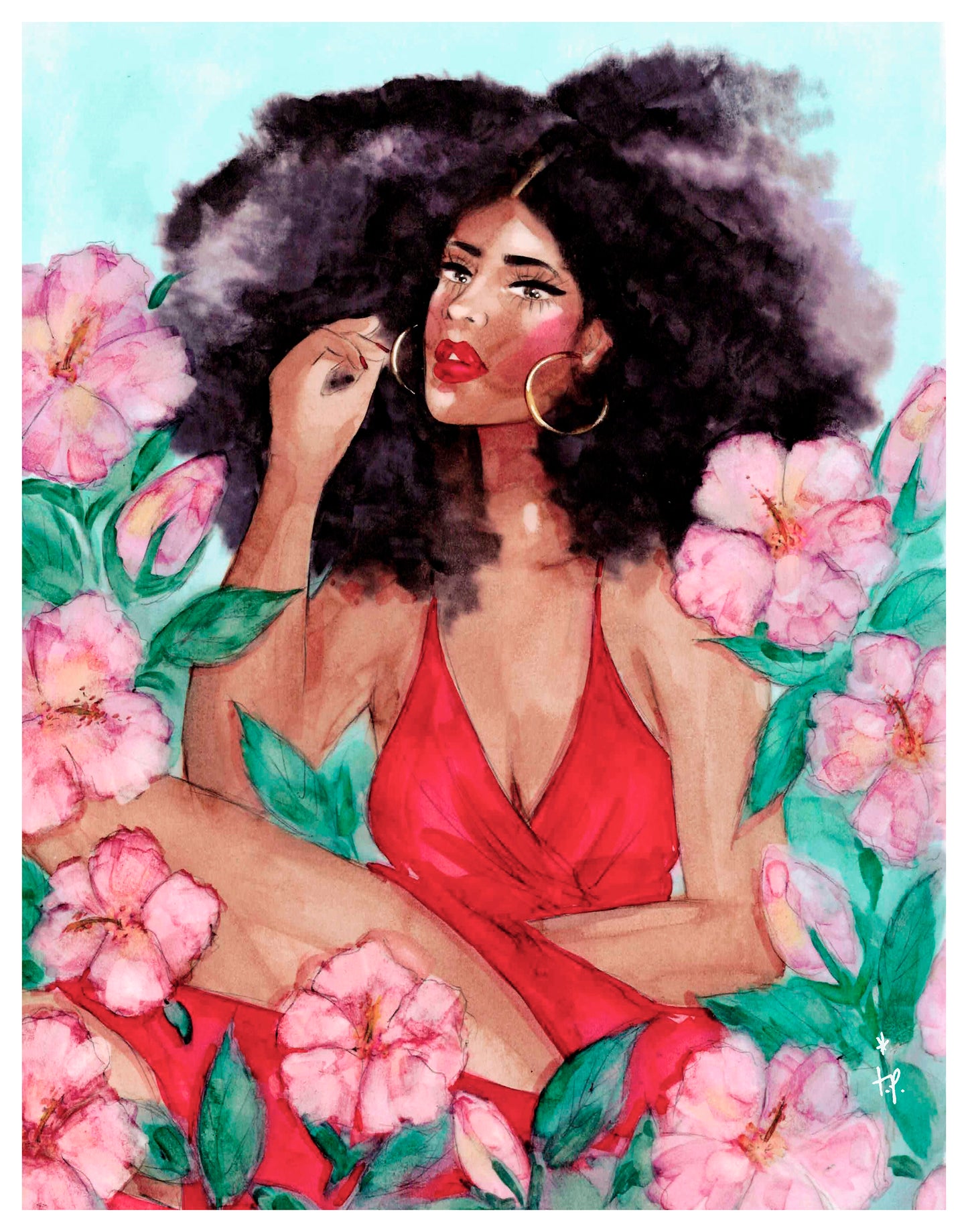 Hibiscus Dreams - Art Print