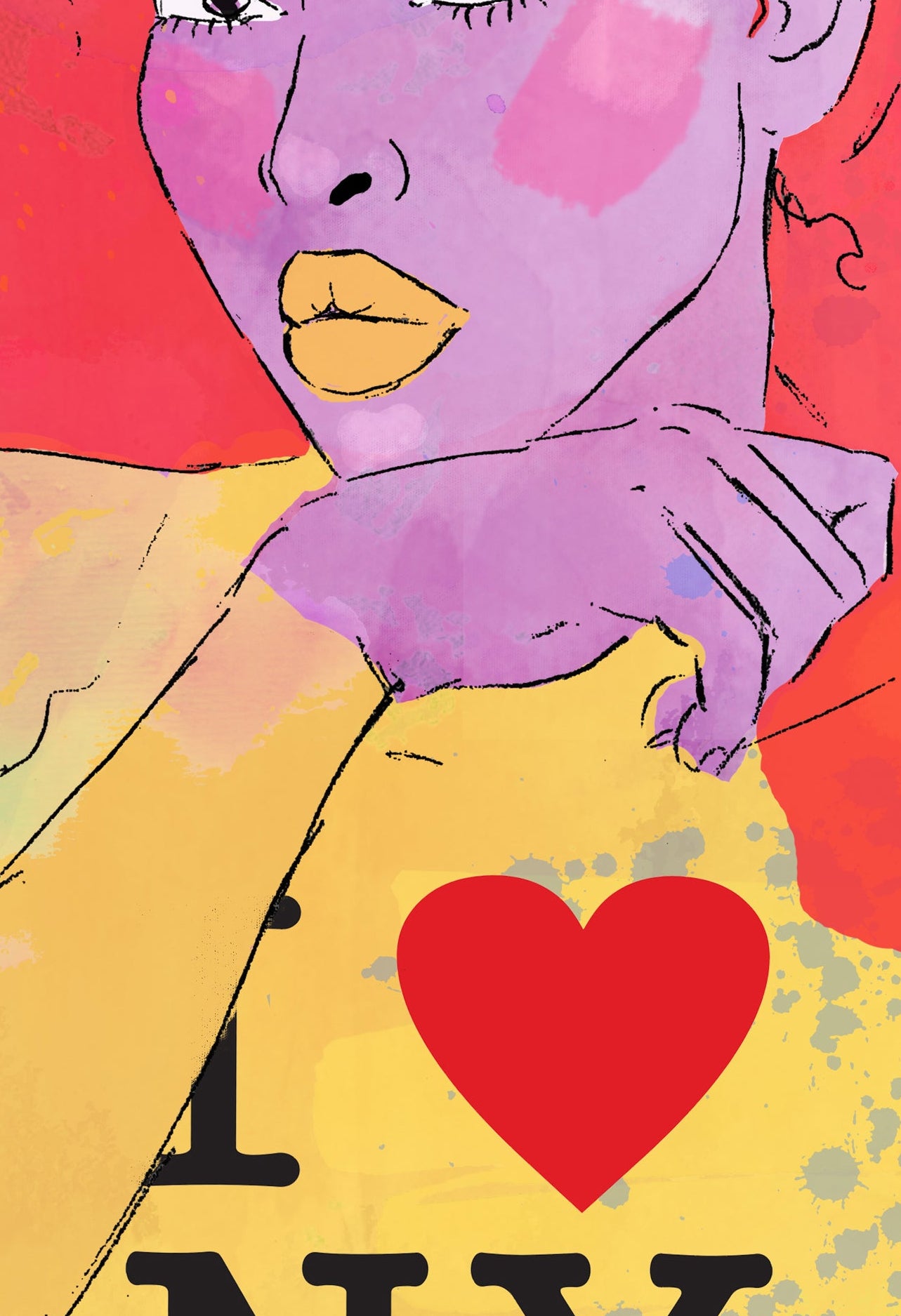 I Heart NY - Illustration Print