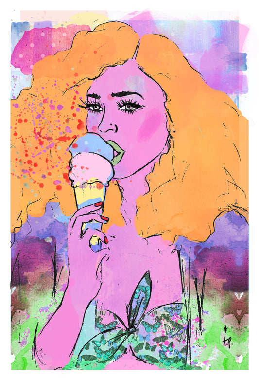Ice-Cream - Illustration Print