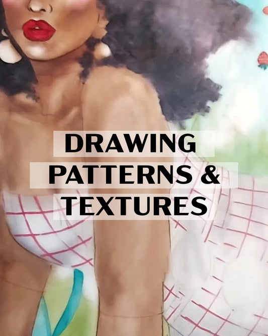 2024 Course - How to Draw Fabric - Patterns and Textures