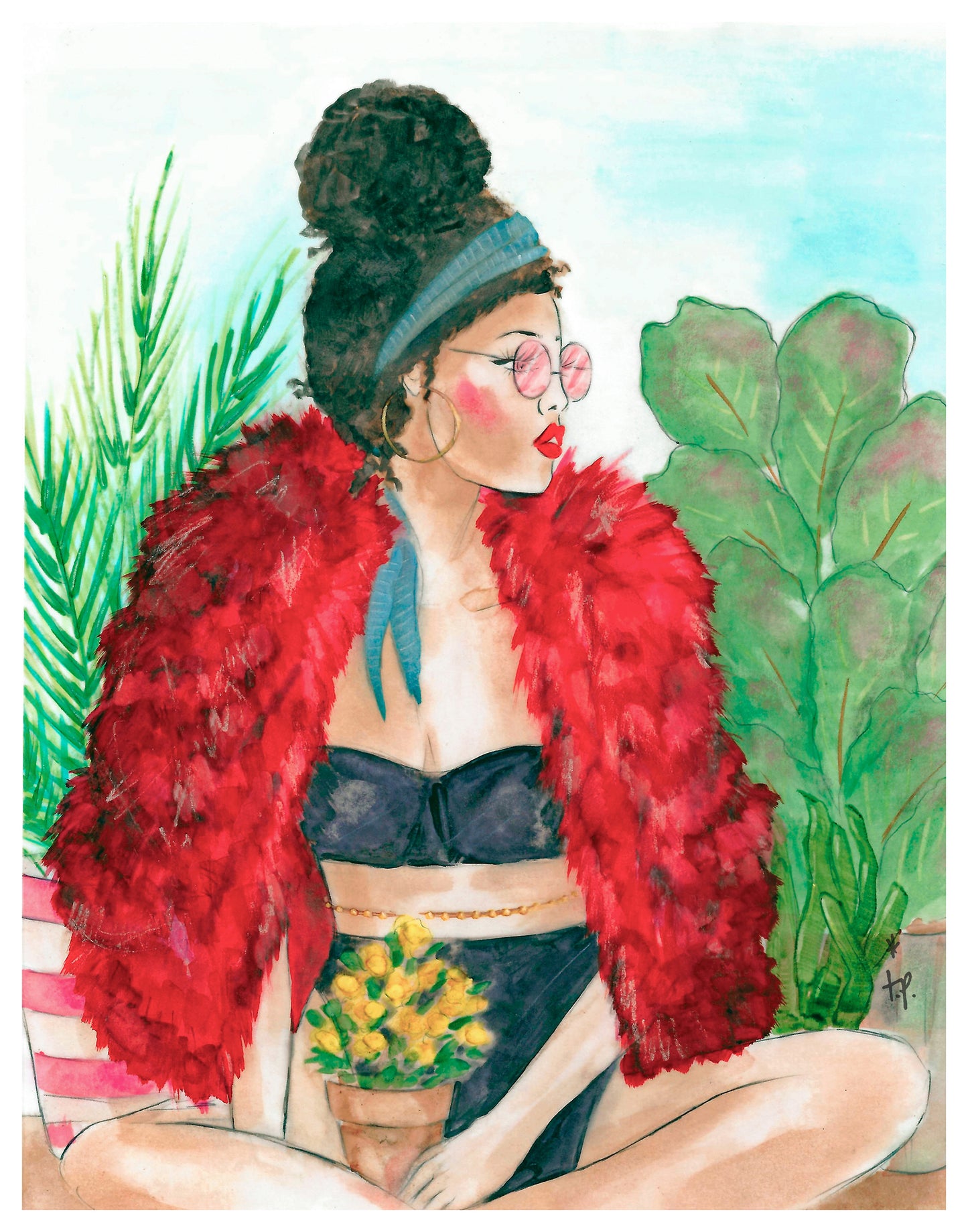 Plant Lady - Art Print