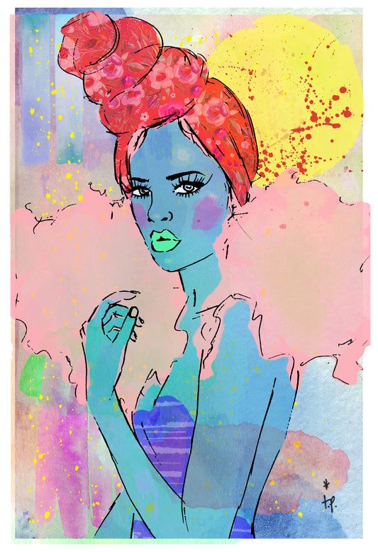 Rising Sun - Illustration Print