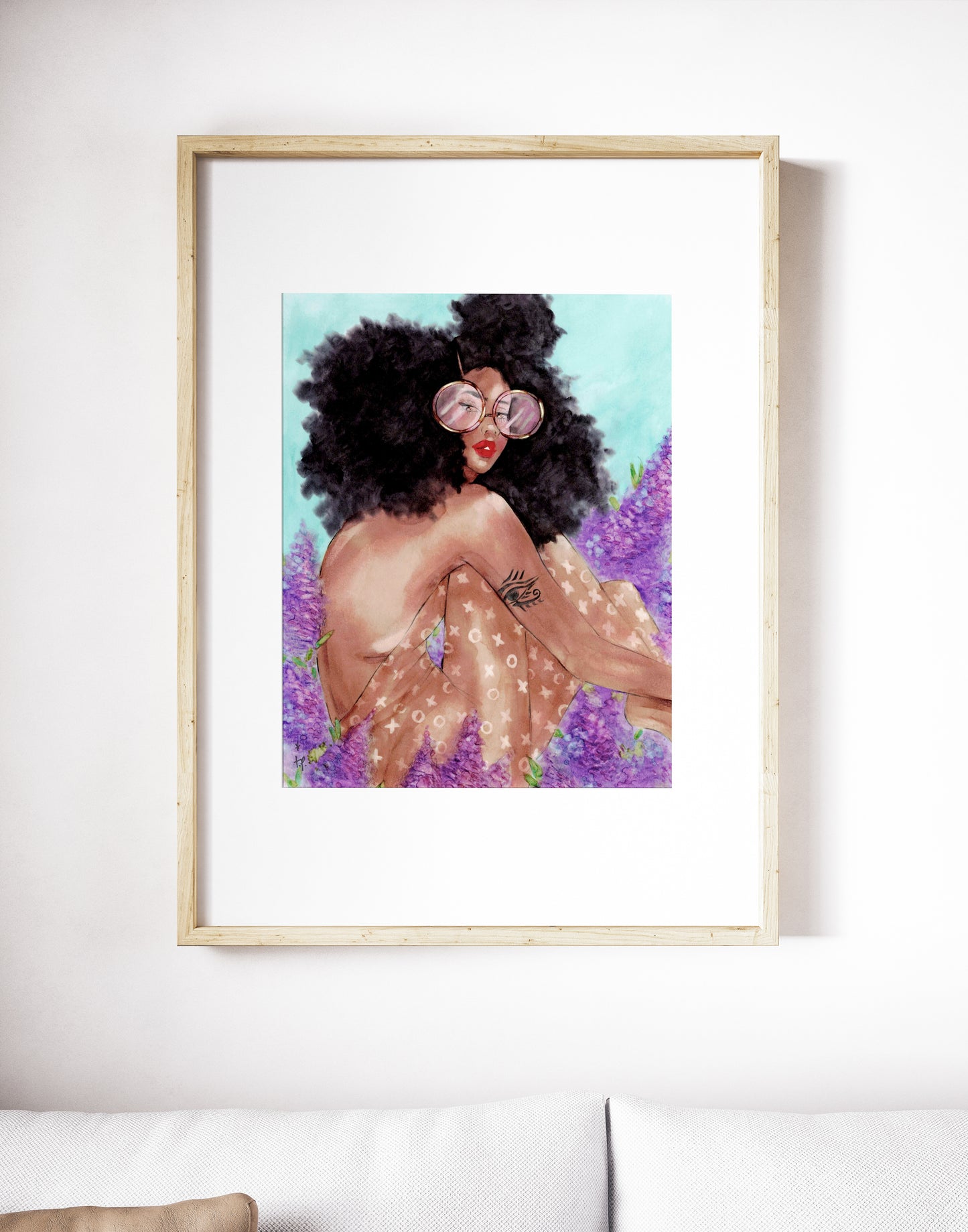 Under the Lilac Tree - Art Print